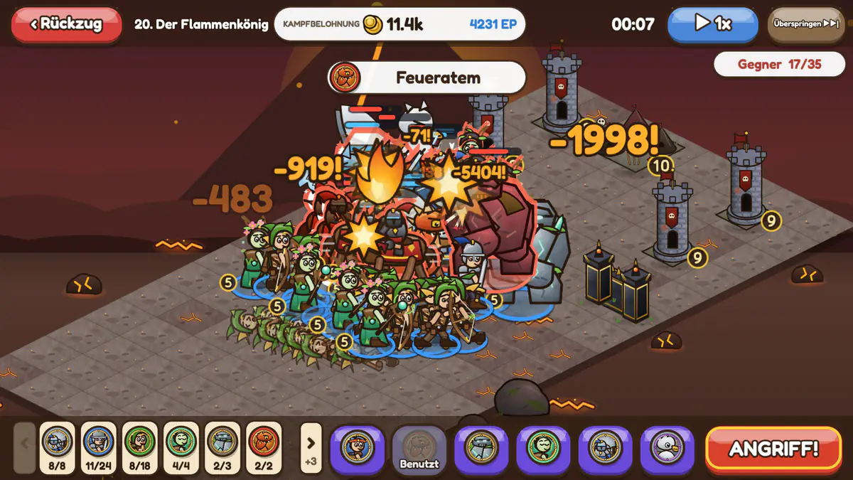 Screenshot: Führe epische Schlachten