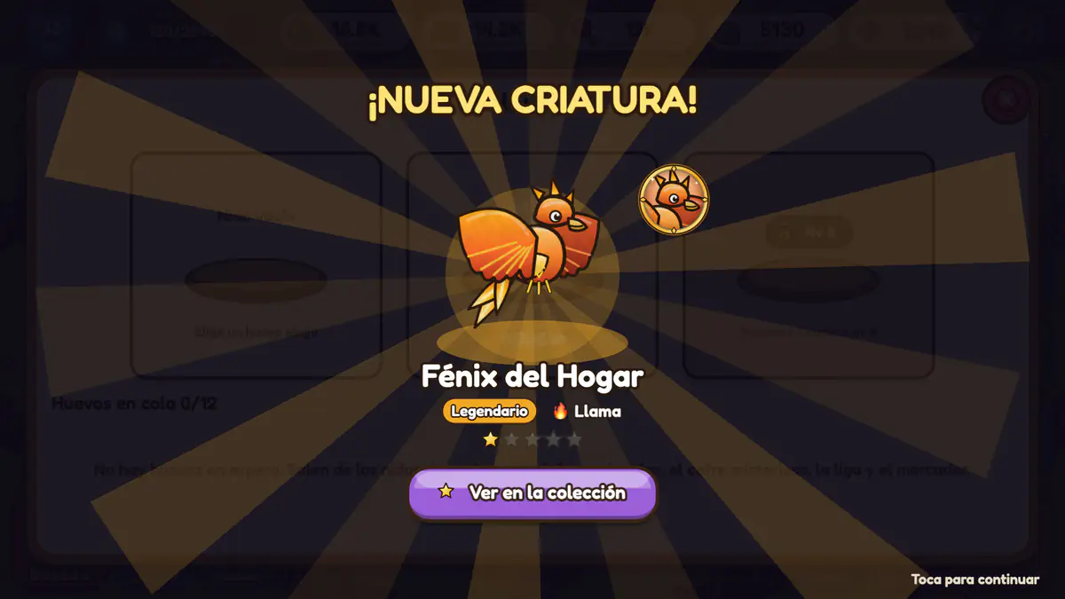 Captura de pantalla: Incuba dragones y criaturas