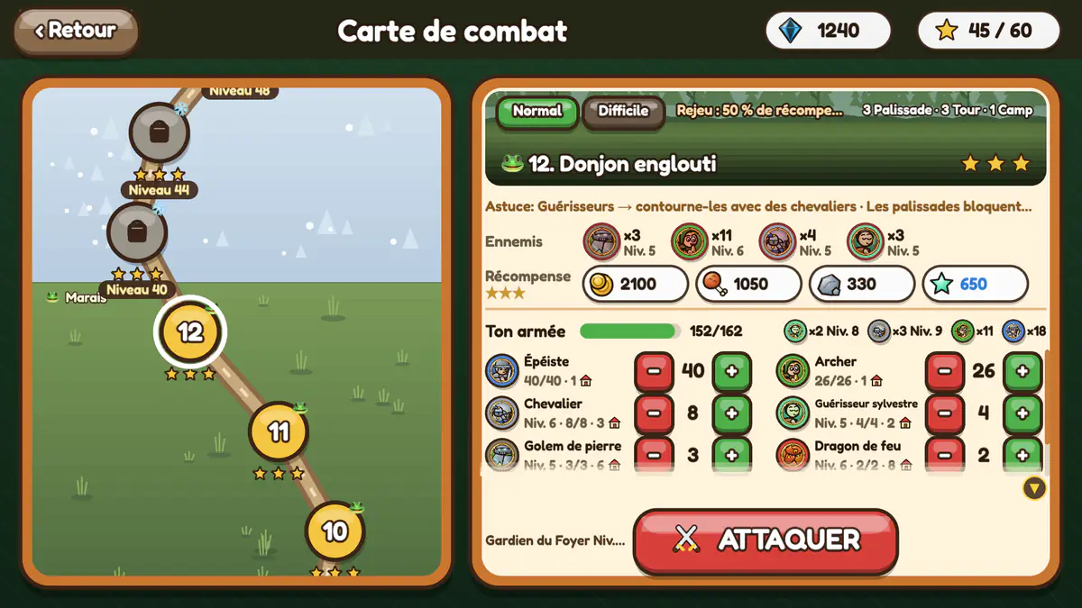 Capture d’écran: 20 batailles et des boss